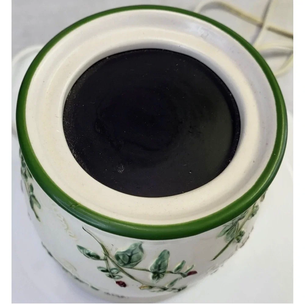 Yankee Candle Ceramic Herb Garden Electric Wax Warmer Farmhouse Cottagecore